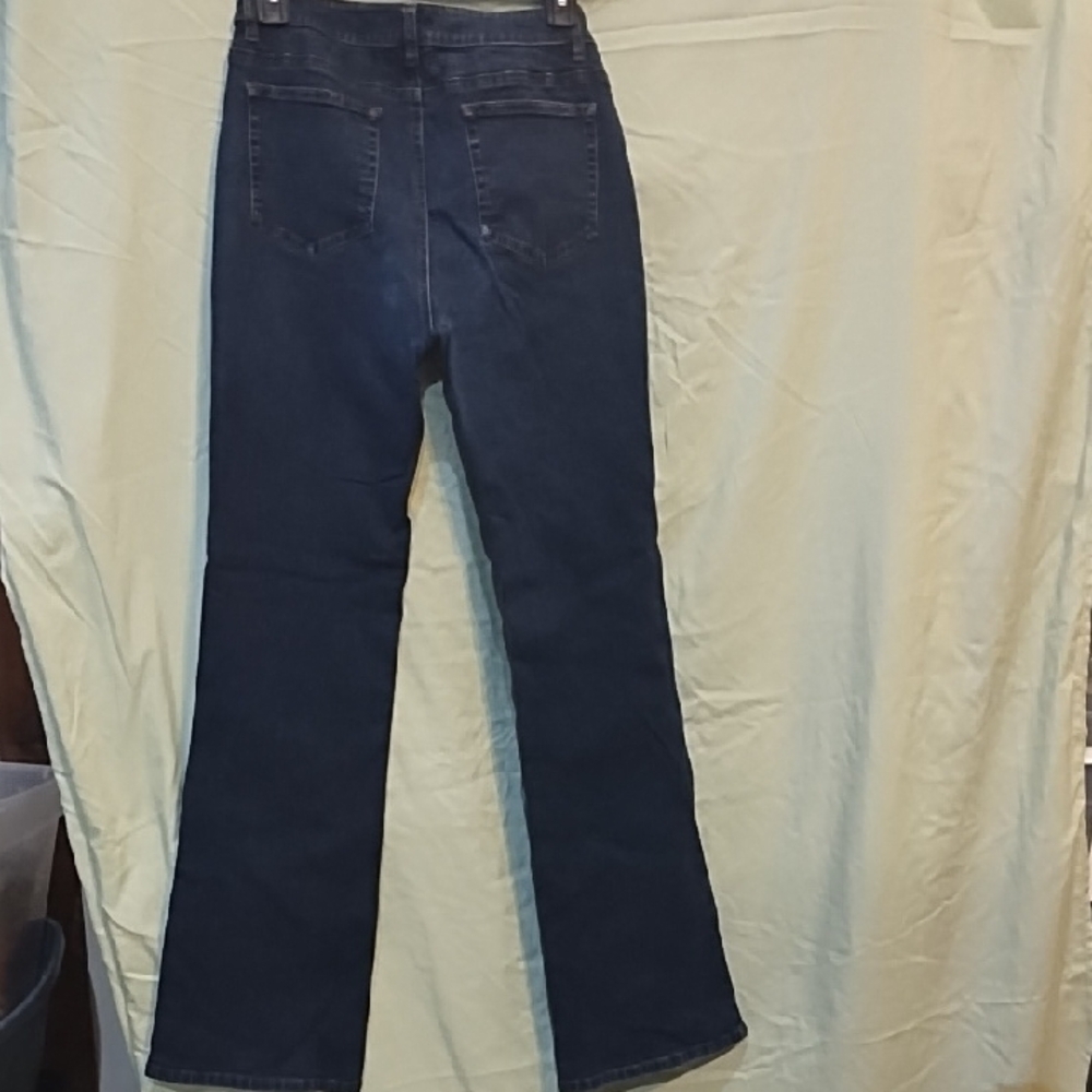 Jones New York Dark Blue Straight Leg Jeans - Picture 3 of 3